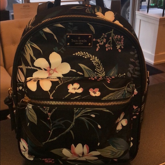 floral backpack purse